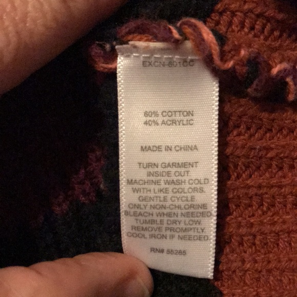 Express Womens Cropped Long Sleeve Multi-Color Striped Sweater-M - Picture 14 of 14